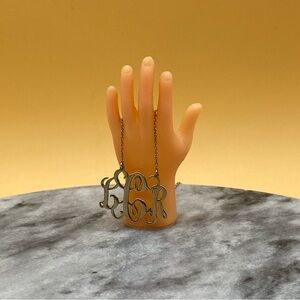 Vintage LCR monogram silver necklace NJ925 - 00H00Y